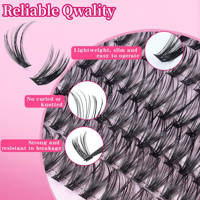 Cluster Lash Kit - D Curl + Bond & Seal